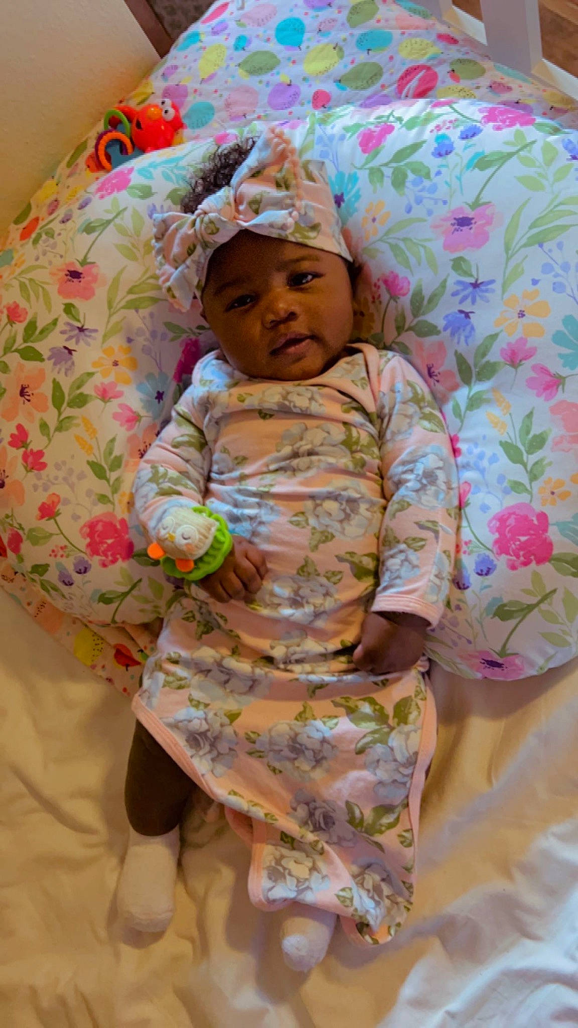 Majesty joined the competition — help win amazing prizes! baby, baby_products, baby_safety, baby_sleeping, baby_toddler_clothing, bed, bedding, bedtime, cheek, child, comfort, face, happy, headwear, linens, person, pink, room, skin, sleeve