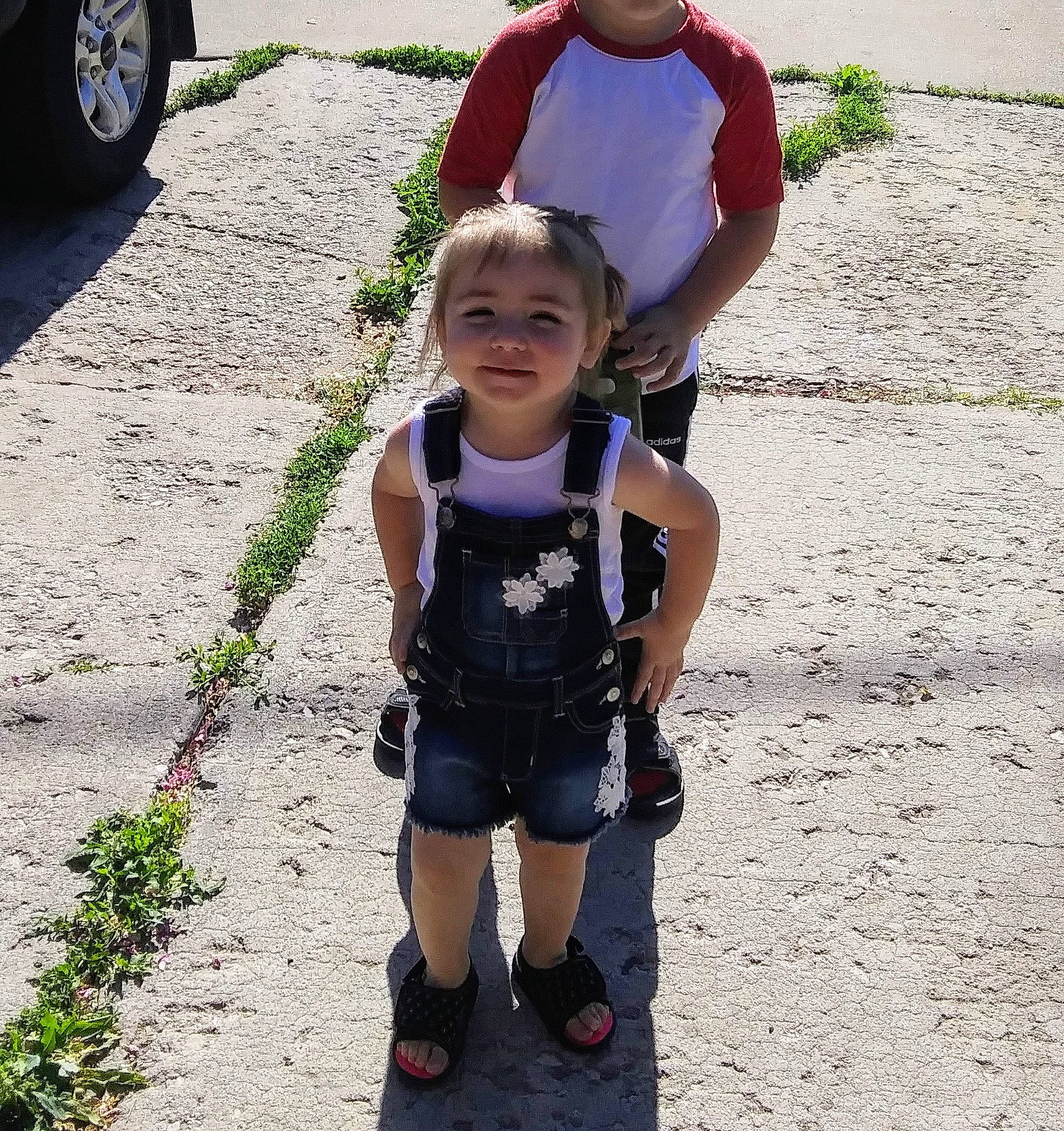 Mckenzie joined the competition — help win amazing prizes! alloy_wheel, auto_part, automotive_tire, automotive_wheel_system, baby, baby_products, baby_toddler_clothing, child, clothing, fender, hubcap, human_body, joy, person, rim, sock, synthetic_rubber, tire_care, toddler, tread