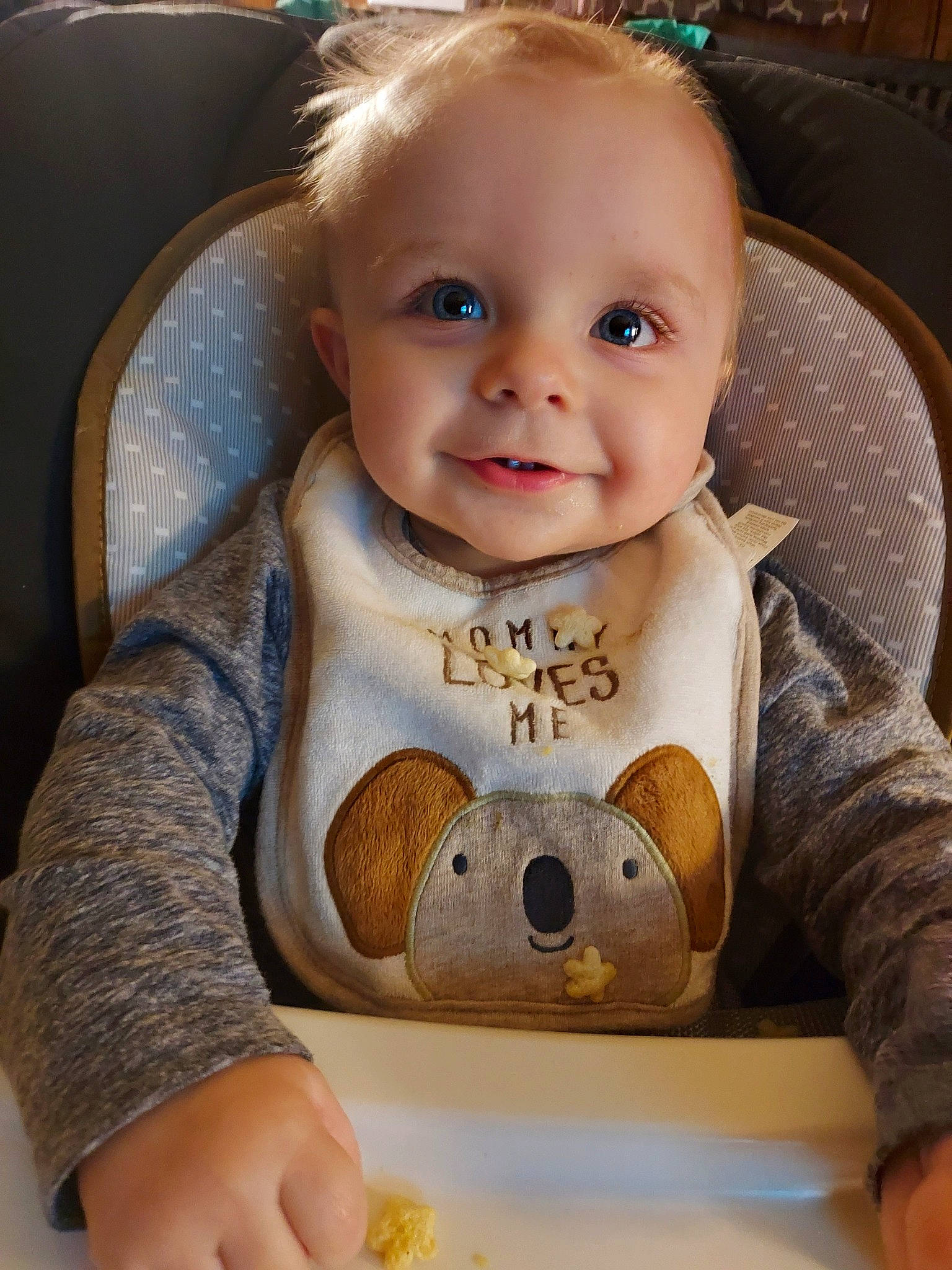 Daxtyn joined the competition — help win amazing prizes! baby, baby_products, baby_toddler_clothing, cheek, child, comfort, drinkware, eye, eyelash, happy, head, joy, nose, organ, person, product, seat_belt, sitting, skin, sleeve