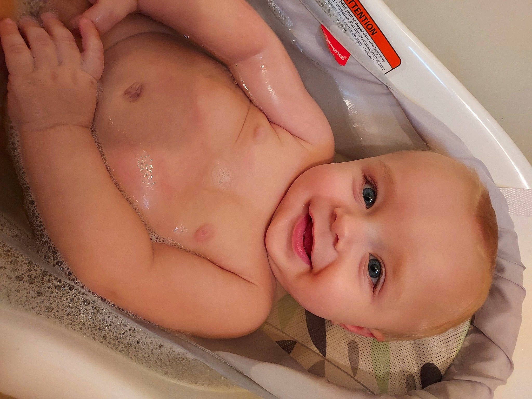 Daxtyn joined the competition — help win amazing prizes! baby, baby_laughing, baby_products, bathing, cheek, chest, child, comfort, eye, eyebrow, face, finger, happy, joy, lip, mouth, nose, person, skin, smile