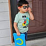 Ace is registered to the contest to win money with this photo: accessories, bodypart, boy, child, clothing, face, finger, footwear, hand, head, male, pants, person, photography, portrait, shoe, shorts, sneaker, sunglasses, t_shirt