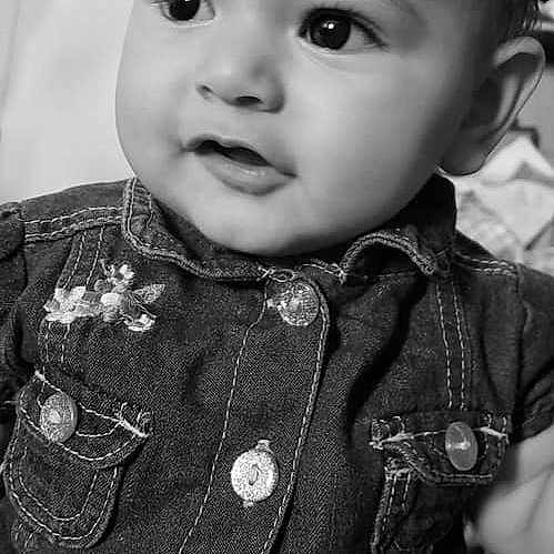 Rebecca joined the competition — help win amazing prizes! baby, black, black_and_white, cheek, child, chin, close_up, eye, eyebrow, face, forehead, head, iris, lip, monochrome, nose, person, photography, skin, smile