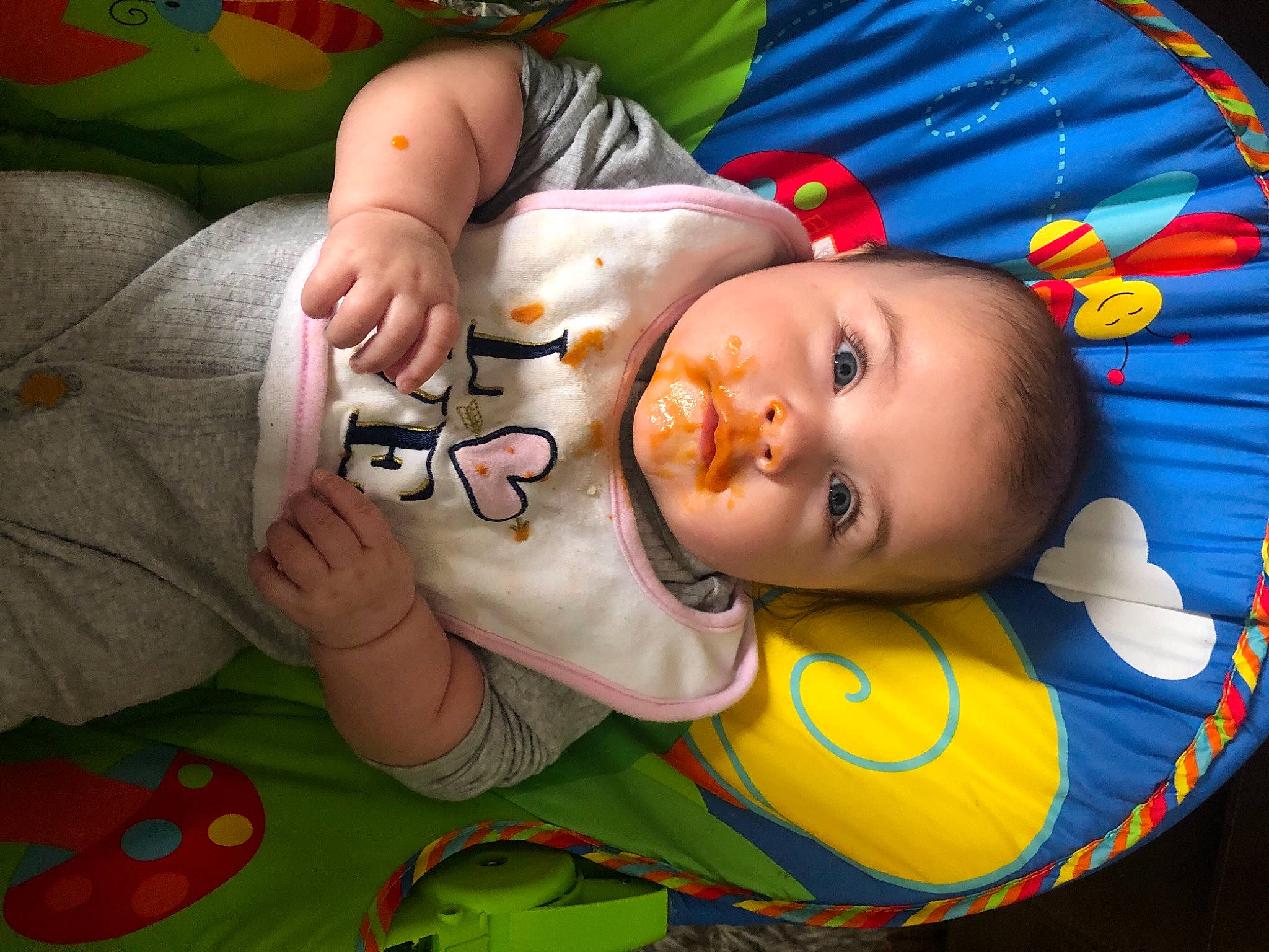 Cheyenne joined the competition — help win amazing prizes! baby, baby_products, baby_toddler_clothing, baby_toys, cheek, child, fun, grass, green, happy, iris, leisure, mouth, nail, nose, pattern, person, play, room, skin