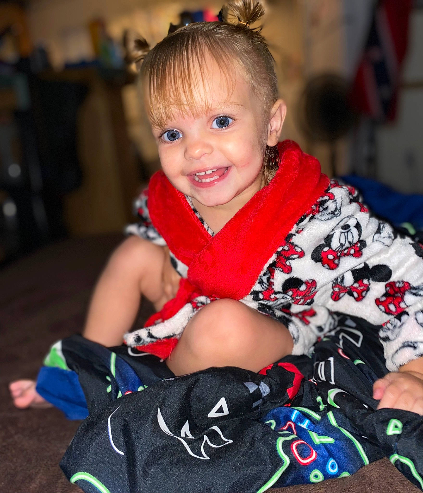 Payton joined the competition — help win amazing prizes! baby, baby_products, baby_toddler_clothing, cheek, child, costume, electric_blue, event, fashion_accessory, fun, happy, iris, jewellery, joy, leisure, pattern, person, portrait_photography, sitting, sleeve
