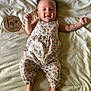baby, infant, child, blanket, romper, headband, smiling, lying_down, wooden_sign, two_months, milestone, cute, happy, skin, feet, hands, face, indoor, soft_lighting, portrait