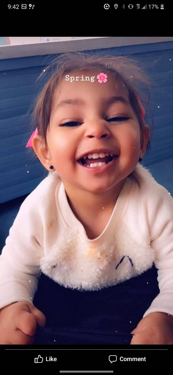 Zariyah is registered to the contest to win money with this photo: blue, cheek, chin, eye, eyebrow, face, facial_expression, flash_photography, hair, hairstyle, head, jaw, joy, lip, mouth, neck, nose, organ, person, skin