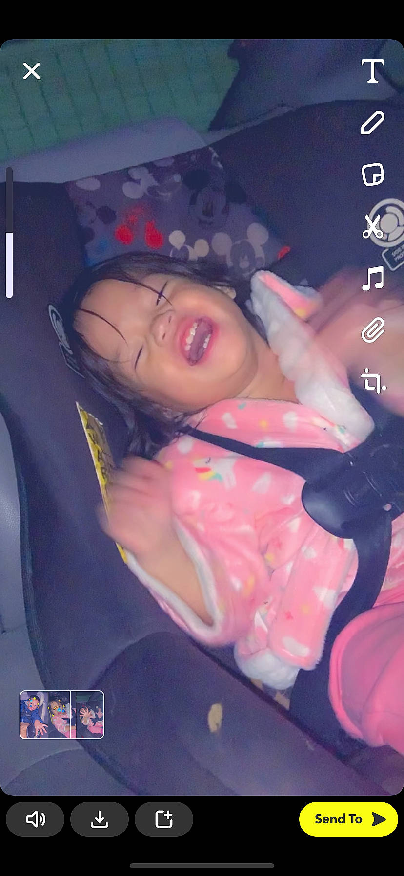 Melani joined the competition — help win amazing prizes! chest, electric_blue, entertainment, event, flash_photography, flesh, font, fun, gesture, hat, lip, lip_gloss, magenta, mouth, nail, person, photo_caption, pink, room, thigh