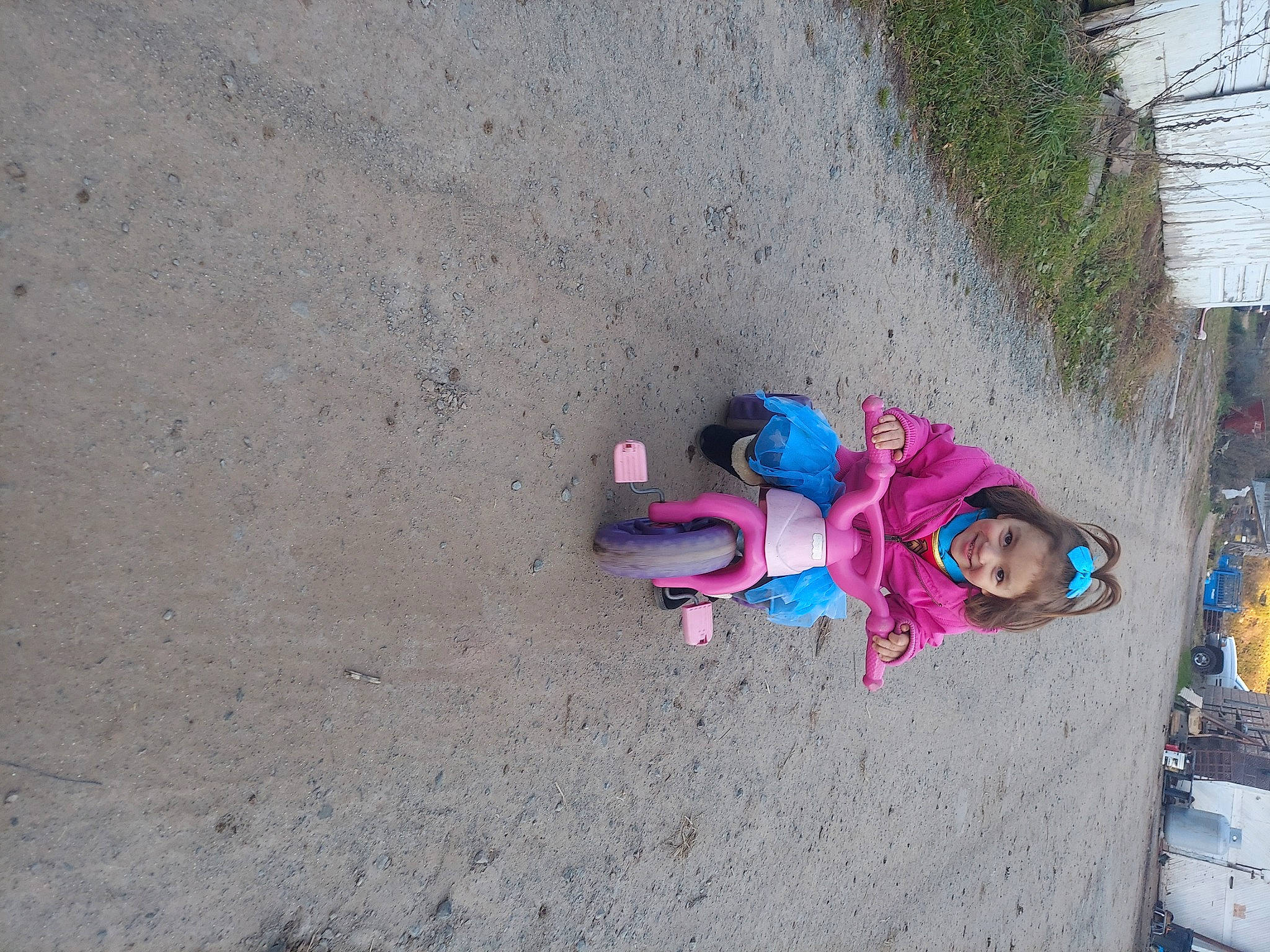 Abigail Violet joined the competition — help win amazing prizes! asphalt, child, city, concrete, electric_blue, fun, grass, joy, leisure, magenta, person, recreation, road, road_surface, shadow, sidewalk, soil, street, tar, tire