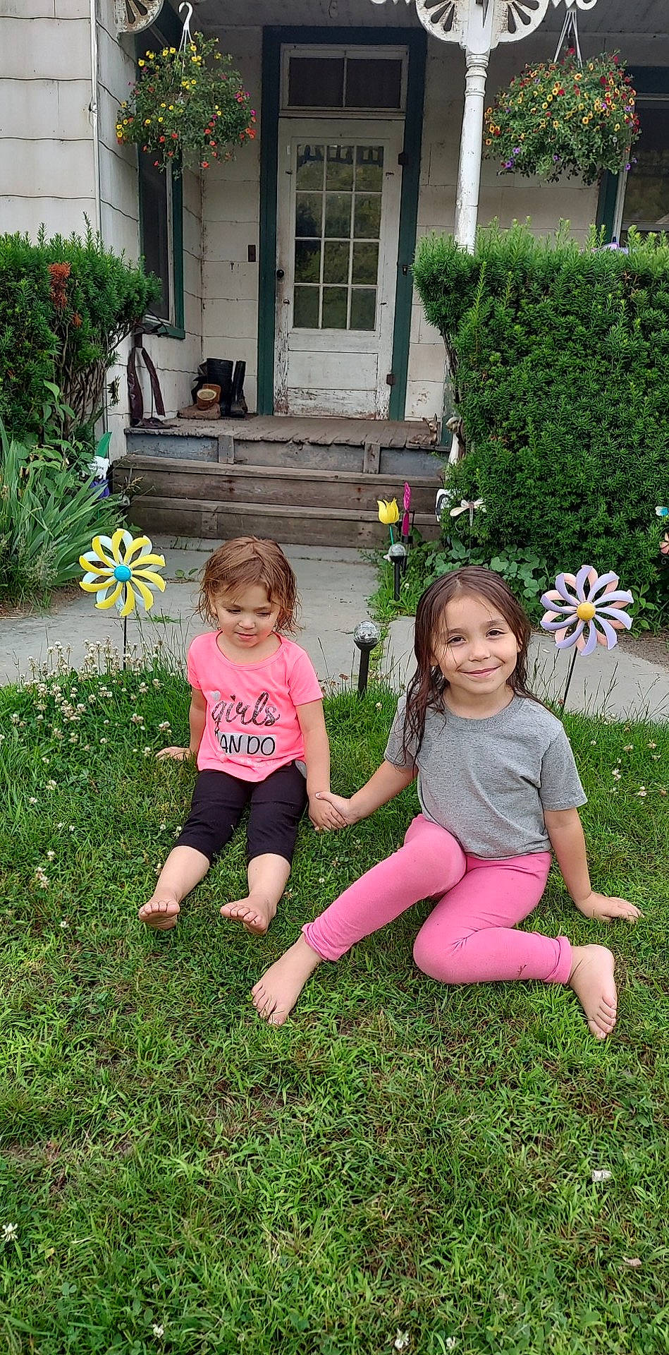 Ashlynn Grace joined the competition — help win amazing prizes! baby_toddler_clothing, child, door, flower, fun, grass, green, happy, house, joy, lawn, leisure, people_in_nature, person, pink, plant, shorts, shrub, smile, summer