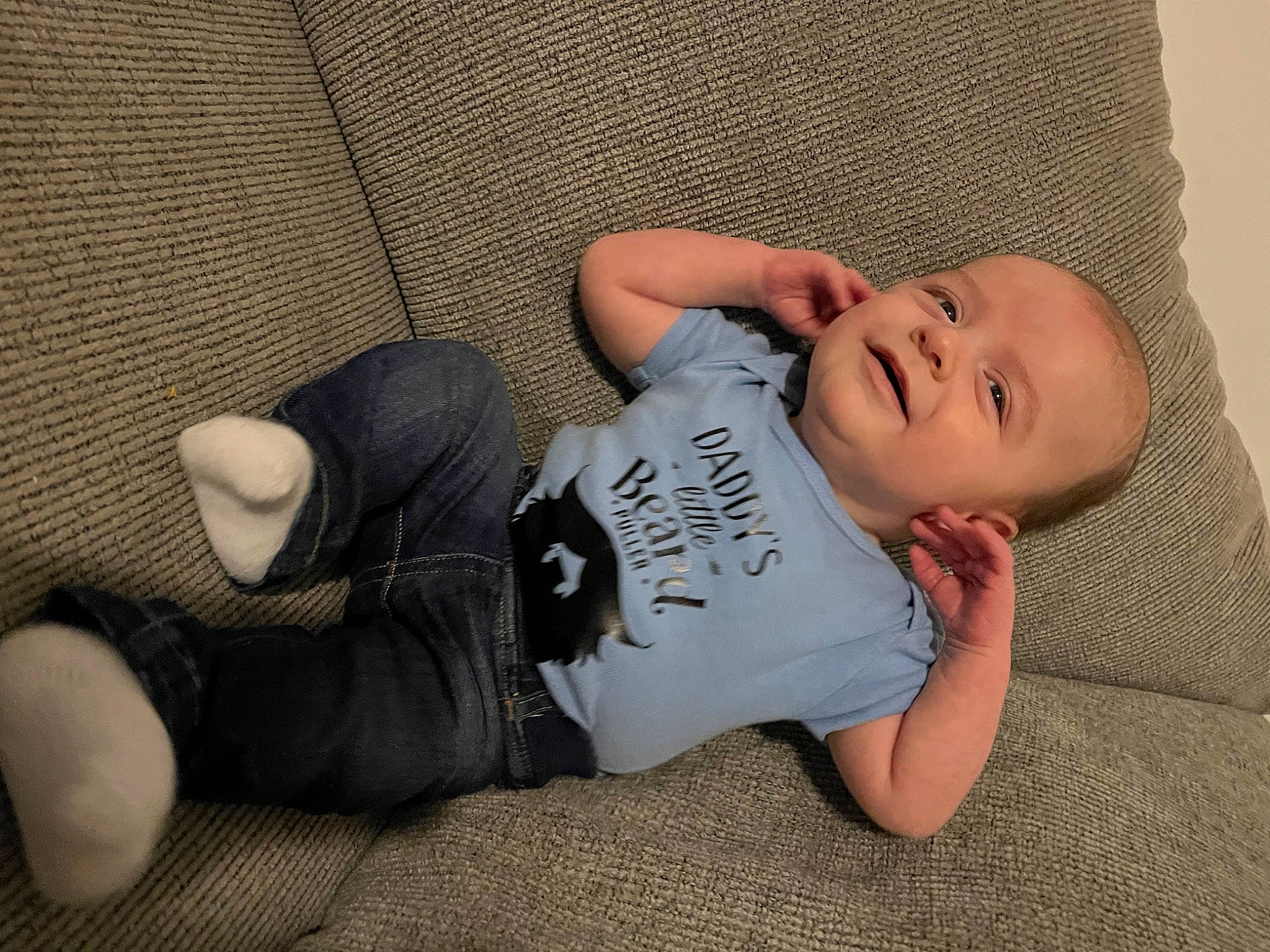 Kaison joined the competition — help win amazing prizes! arm, baby, baby_toddler_clothing, cheek, comfort, finger, flash_photography, flooring, head, headgear, human_body, joint, knee, leg, mouth, person, skin, sleeve, thigh, toddler