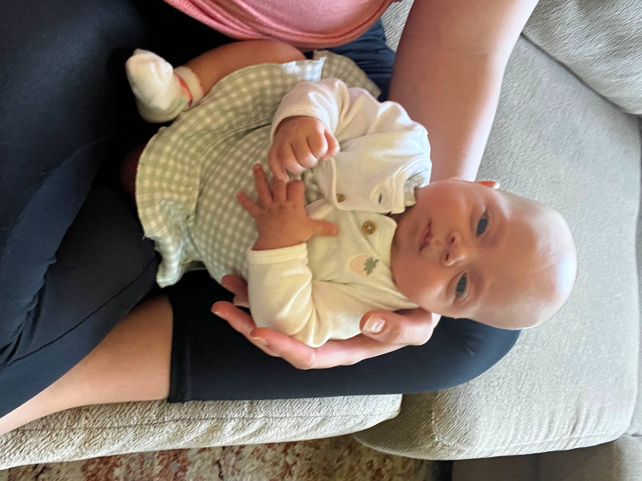 Luciana joined the competition — help win amazing prizes! arm, baby, baby_products, baby_toddler_clothing, child, comfort, elbow, finger, foot, gesture, hand, linens, nail, person, sitting, skin, sleeve, thumb, toddler, tree