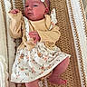 Bella-Rose joined the competition — help win amazing prizes! baby, infant, child, dress, headband, floral, blanket, crochet, laying, cute, skin, foot, hand, indoors, clothing, fabric, pattern, person, newborn, soft