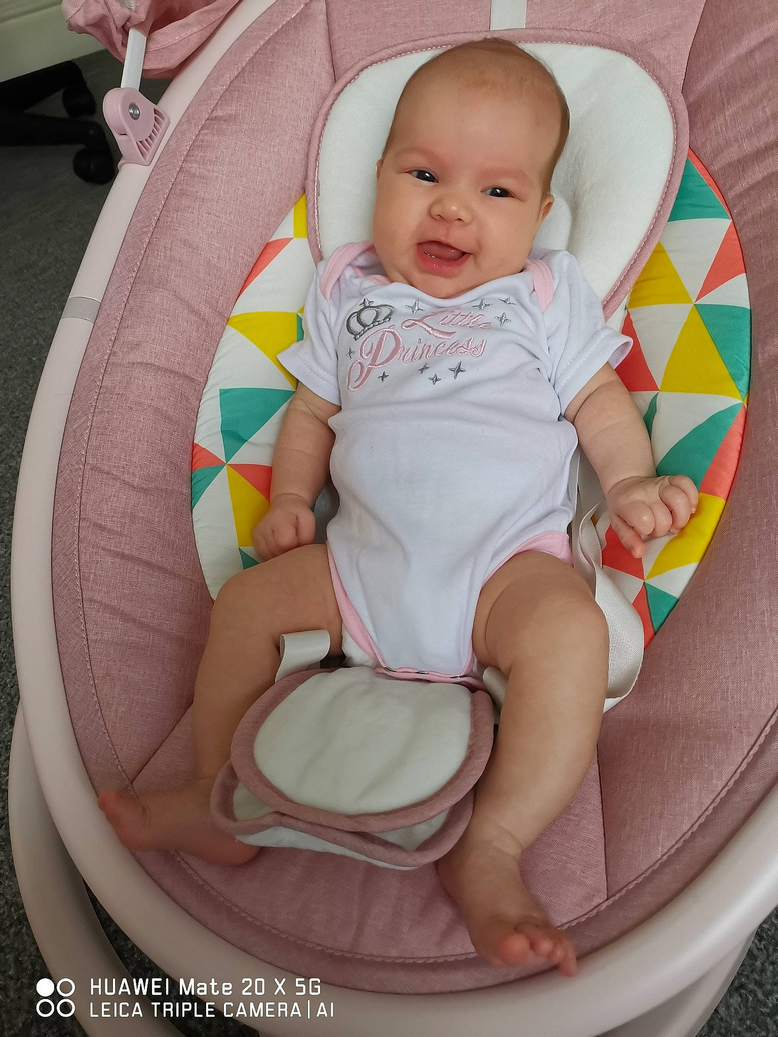 Miriam joined the competition — help win amazing prizes! baby, baby_products, birth, child, person, pink, product, sitting, toddler