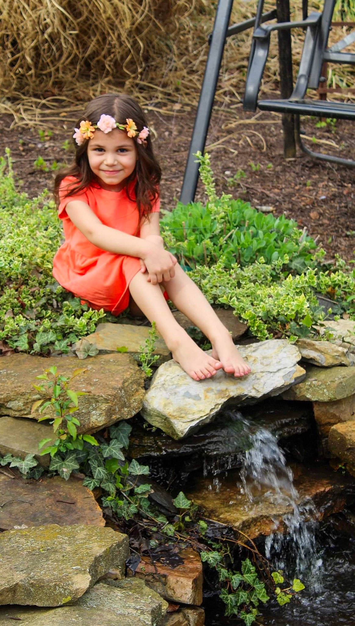 Aleena is registered to the contest to win money with this photo: adaptation, beauty, black_hair, botany, fawn, flash_photography, fun, grass, happy, head, headwear, joy, landscape, leaf, leisure, long_hair, people, people_in_nature, person, plant