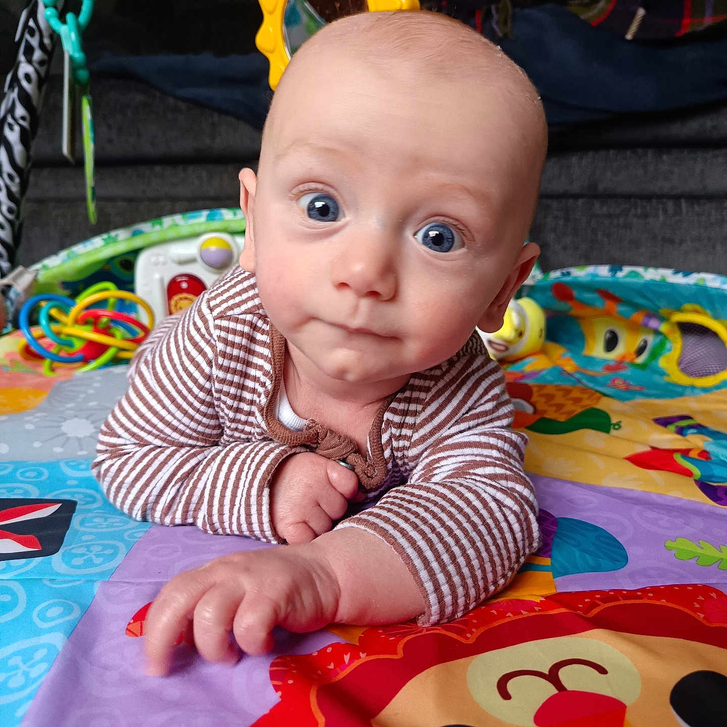 Jacob joined the competition — help win amazing prizes! applique, baby, bodypart, crawling, face, finger, hand, happy, head, newborn, outdoors, pattern, person, photography, playarea, portrait, quilt, sitting, smile, toy