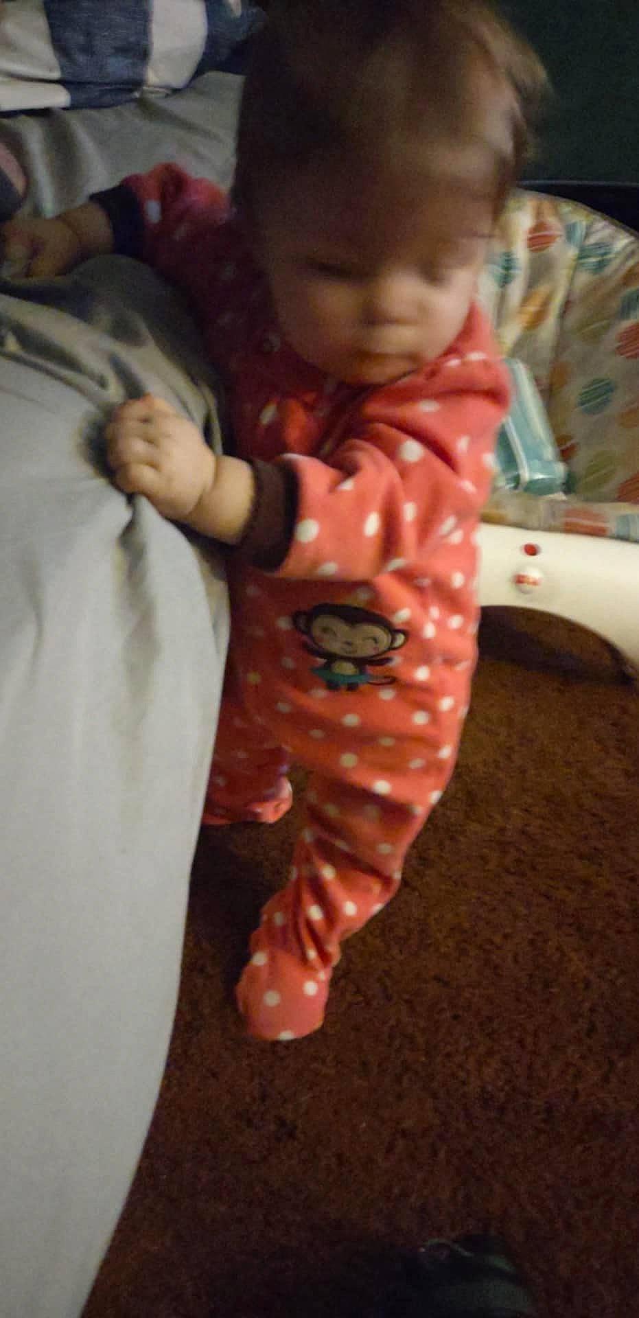 architecture, baby, bed, bedroom, blanket, clothing, couch, face, furniture, head, homedecor, indoors, pajamas, pants, person, photography, portrait, quilt, room, sleeping