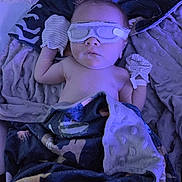 Kassian joined the competition — help win amazing prizes! baby, sleeping, blanket, mittens, eye_mask, bed, cozy, infant, rest, soft_texture, peaceful, child, blue_light, covered, indoors, portrait, cute, young, sleepwear, comfort