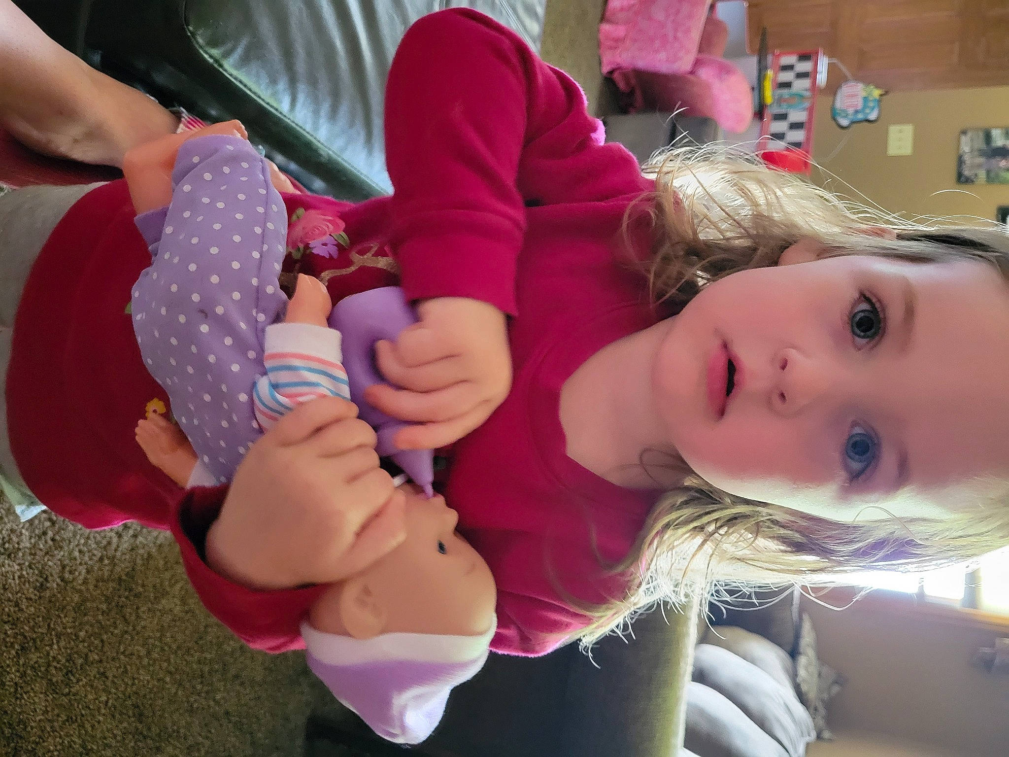 Kora joined the competition — help win amazing prizes! baby, cheek, child, comfort, foot, fun, gesture, happy, joint, knee, lap, mouth, person, pink, sitting, skin, sock, thigh, thumb, toddler