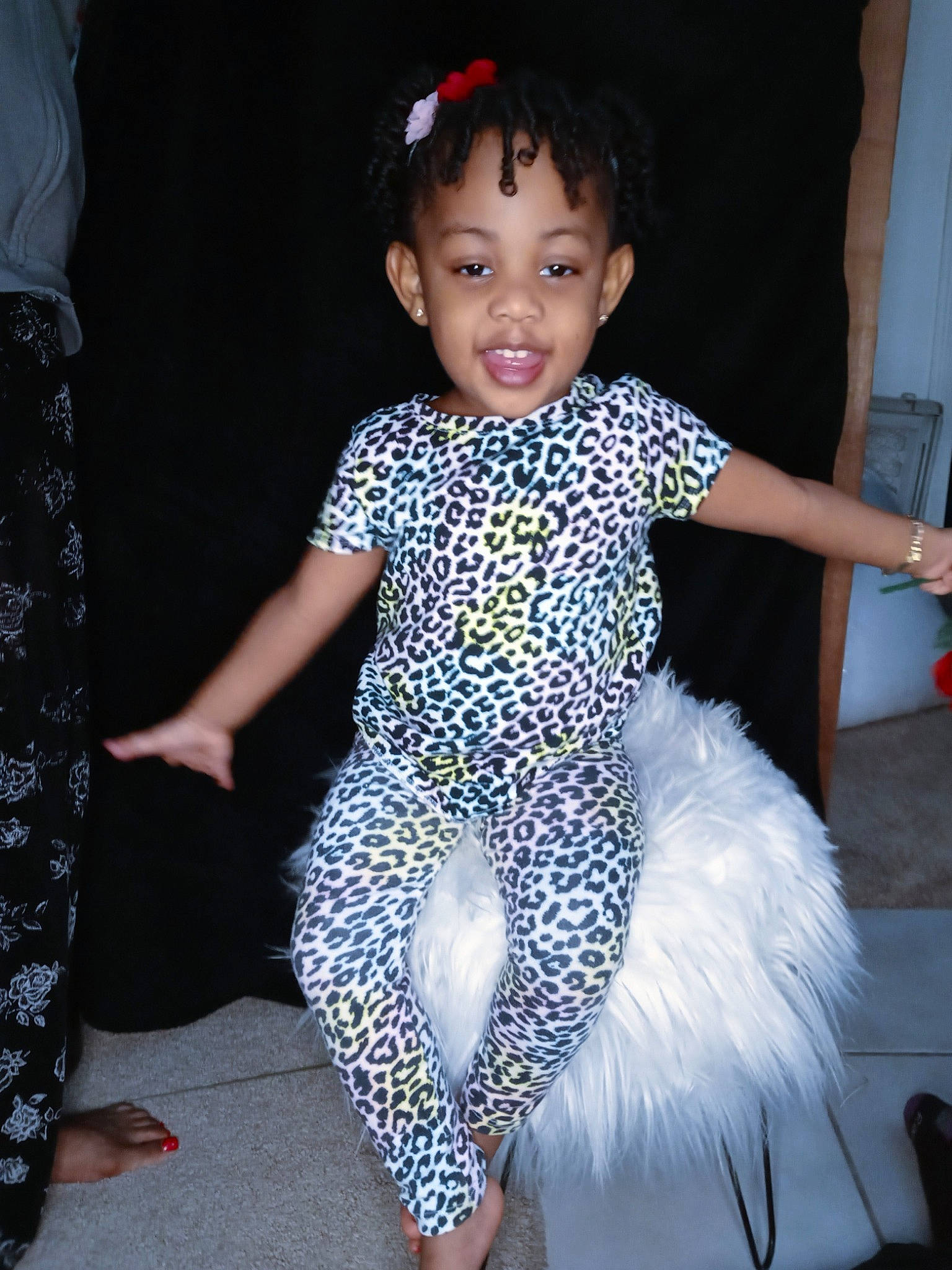Klarissa joined the competition — help win amazing prizes! baby_toddler_clothing, barefoot, dance, electric_blue, entertainment, fashion_design, fun, happy, joint, one_piece_garment, performing_arts, person, shoulder, sleeve, smile, sportswear, textile, thigh, toddler, trunk