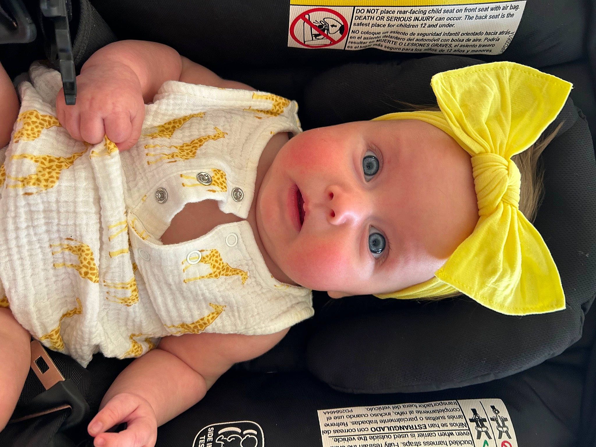 Brooklynn joined the competition — help win amazing prizes! baby, baby_products, baby_safety, baby_toddler_clothing, cheek, child, comfort, eye, fun, happy, hat, iris, pattern, person, room, skin, surprise, toddler