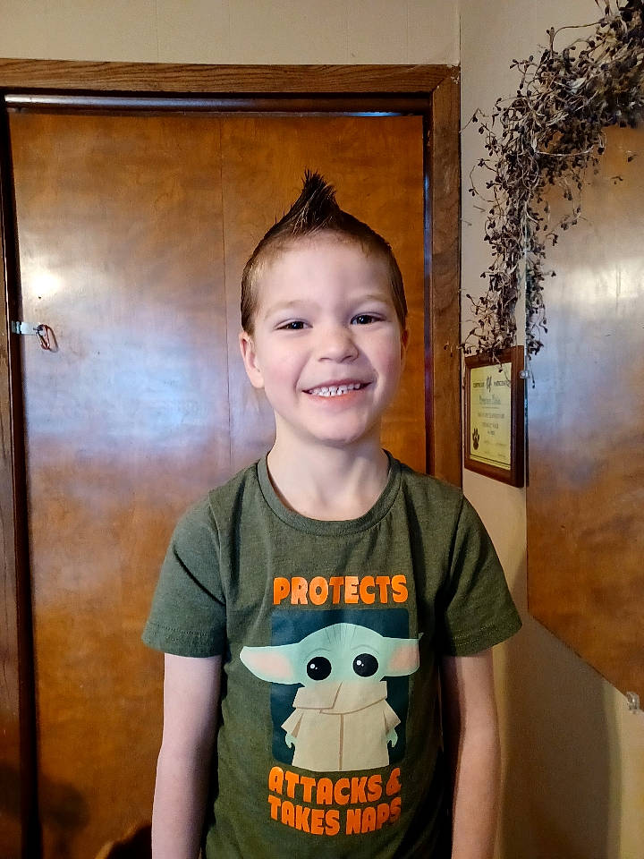 Kameron joined the competition — help win amazing prizes! active_shirt, child, chin, eye, eyewear, forehead, fun, hair, hairstyle, happy, jaw, joy, neck, person, room, shoulder, skull, sleeve, smile, t_shirt