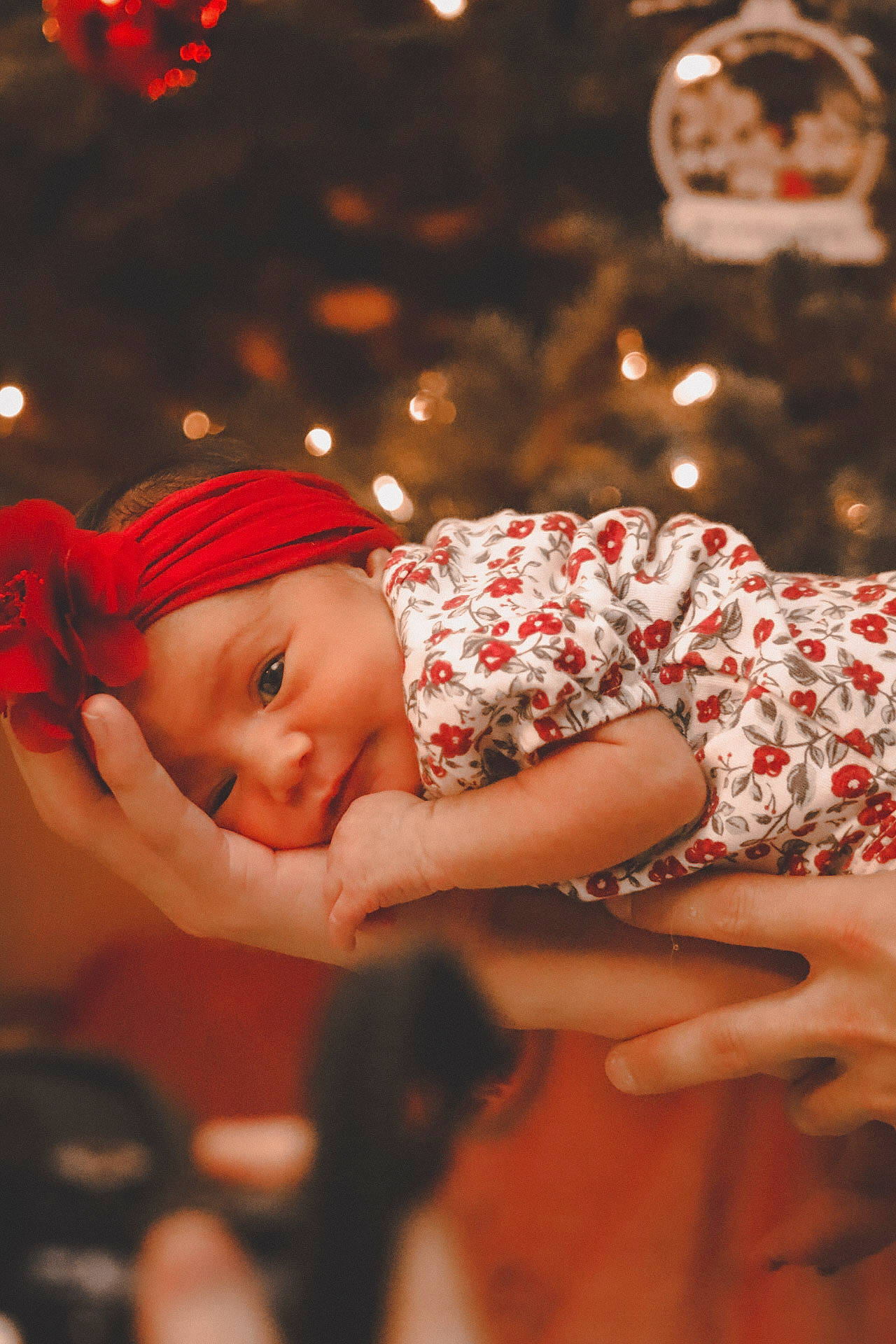 Valentina joined the competition — help win amazing prizes! baby, baby_toddler_clothing, carmine, child, christmas, christmas_decoration, christmas_ornament, event, flash_photography, fun, happy, headwear, holiday, human_body, human_leg, ornament, person, plant, smile, toddler