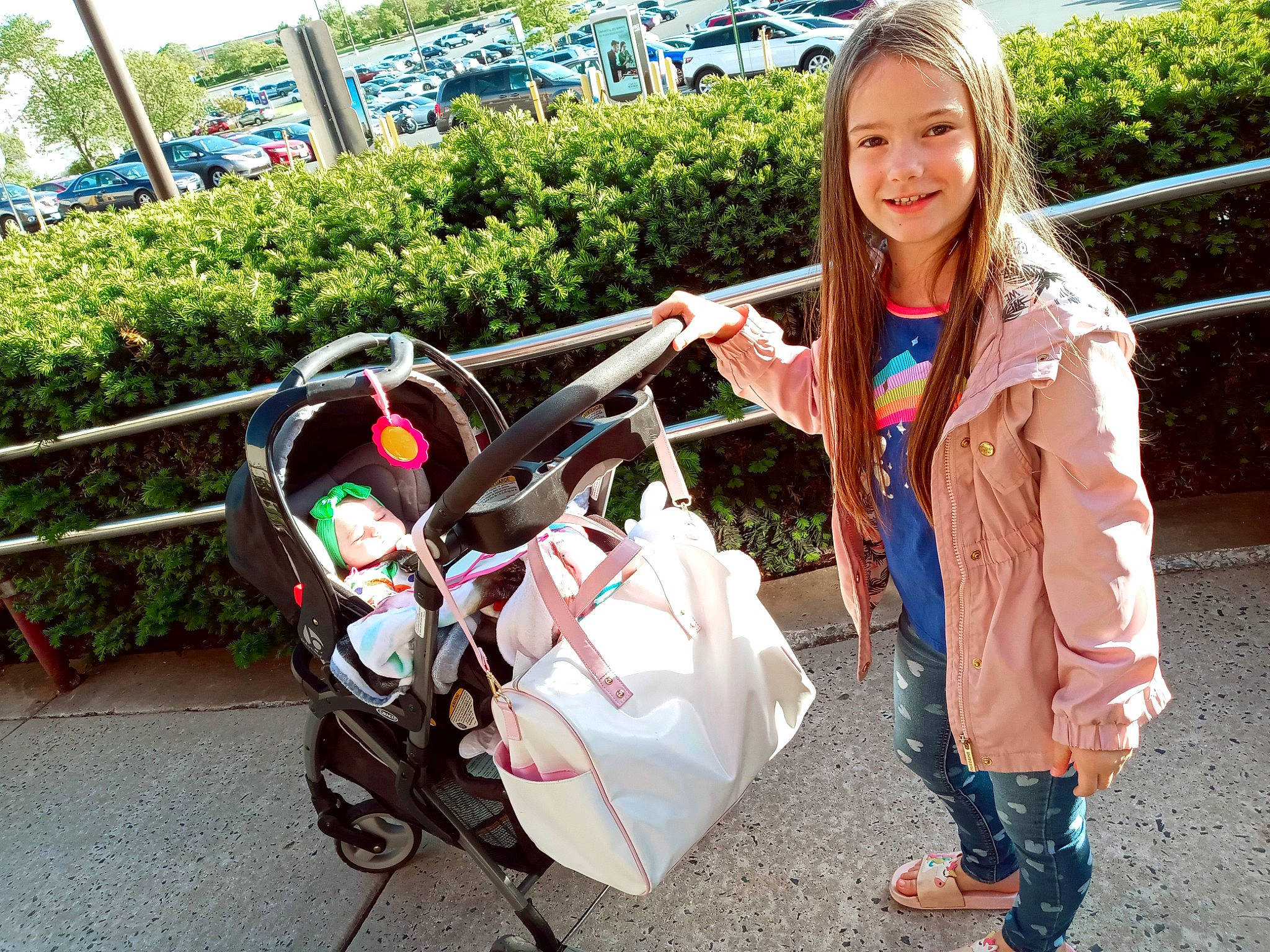 Saphira joined the competition — help win amazing prizes! automotive_wheel_system, baby_carriage, baby_products, bag, event, eyewear, fashion_accessory, fun, grass, handbag, joy, leisure, luggage_and_bags, motor_vehicle, person, plant, recreation, shoe, smile, toddler