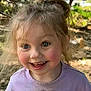 baby, babylaughing, child, clothing, face, female, girl, happy, head, laughing, person, smile, t_shirt