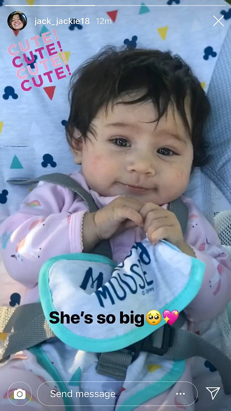 Analia is registered to the contest to win money with this photo: baby, baby_toddler_clothing, cheek, child, happy, joy, person, photo_caption, product, smile, toddler