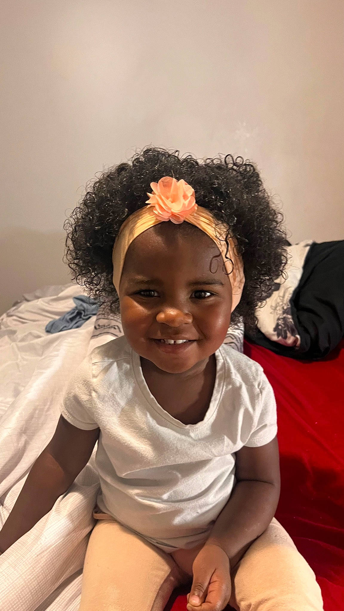 Kalani joined the competition — help win amazing prizes! afro, baby_toddler_clothing, black_hair, cheek, child, comfort, eye, eyebrow, facial_expression, flash_photography, fun, hair_accessory, happy, headgear, headpiece, joy, lip, person, skin, smile