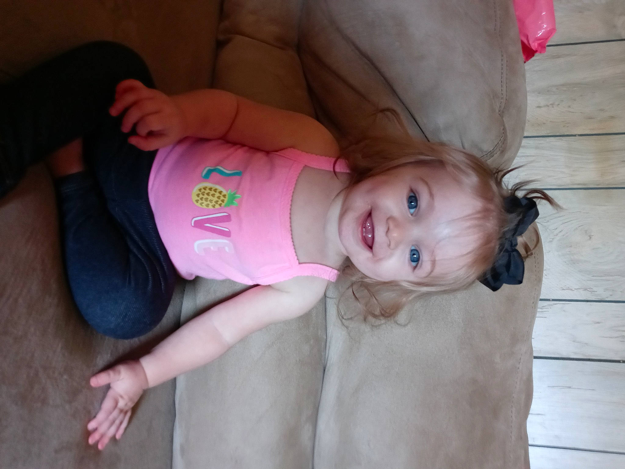 Amariana is registered to the contest to win money with this photo: baby, baby_products, baby_toddler_clothing, blond, cheek, child, comfort, joy, person, pink, product, skin, toddler