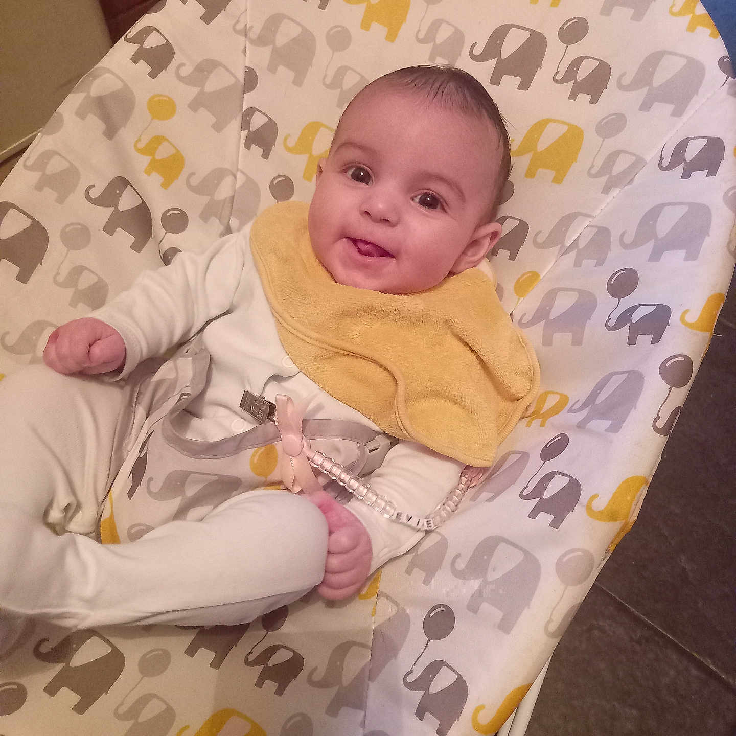 Evie joined the competition — help win amazing prizes! baby, bed, blanket, bodypart, chair, crib, cushion, cutlery, face, finger, furniture, hand, head, homedecor, infantbed, newborn, person, photography, portrait, spoon