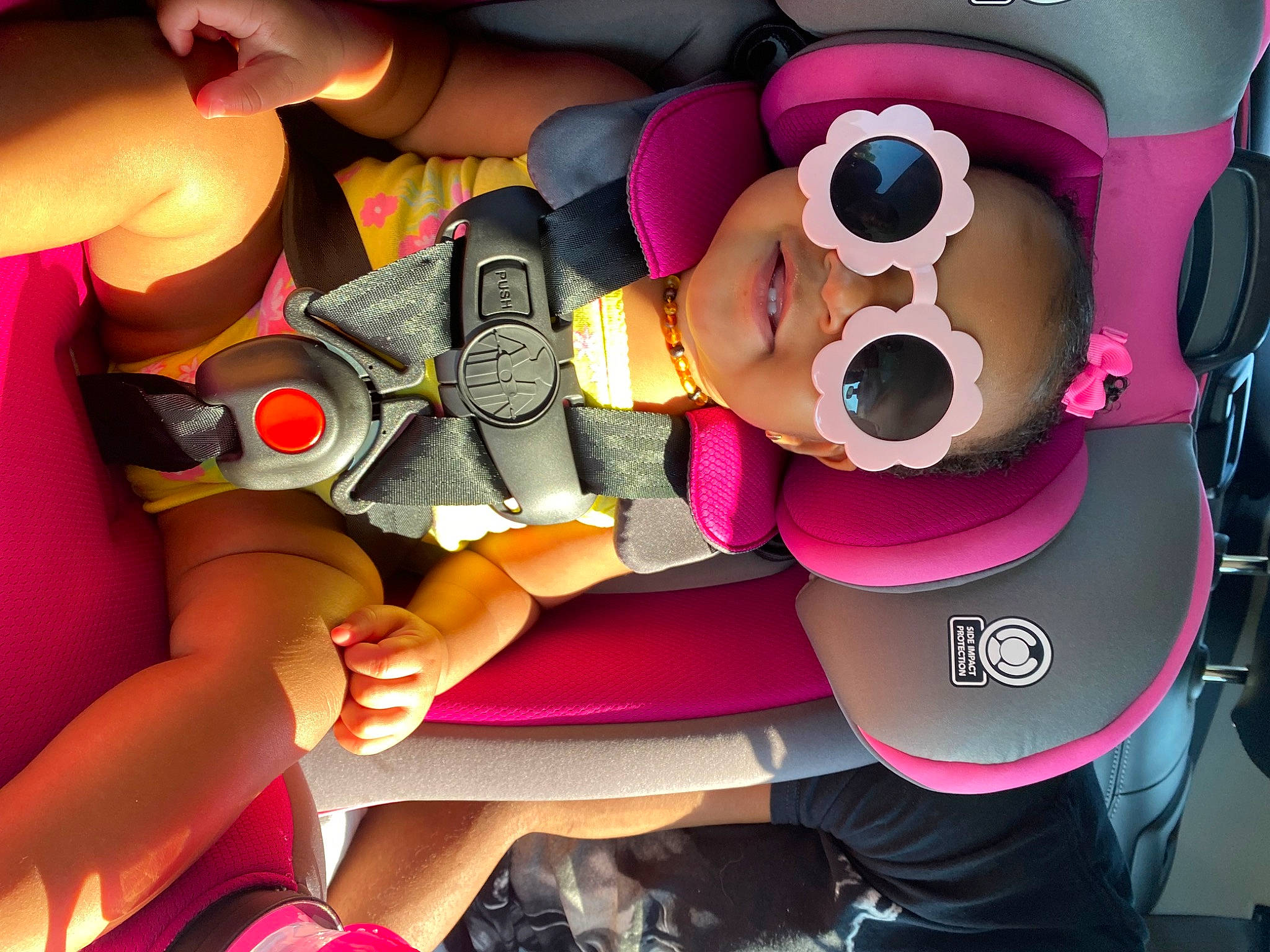 Leiana joined the competition — help win amazing prizes! animated_cartoon, animation, art, carmine, cartoon, eyewear, fiction, fun, gesture, goggles, graphics, happy, hat, illustration, magenta, person, pink, sunglasses, thigh, thumb