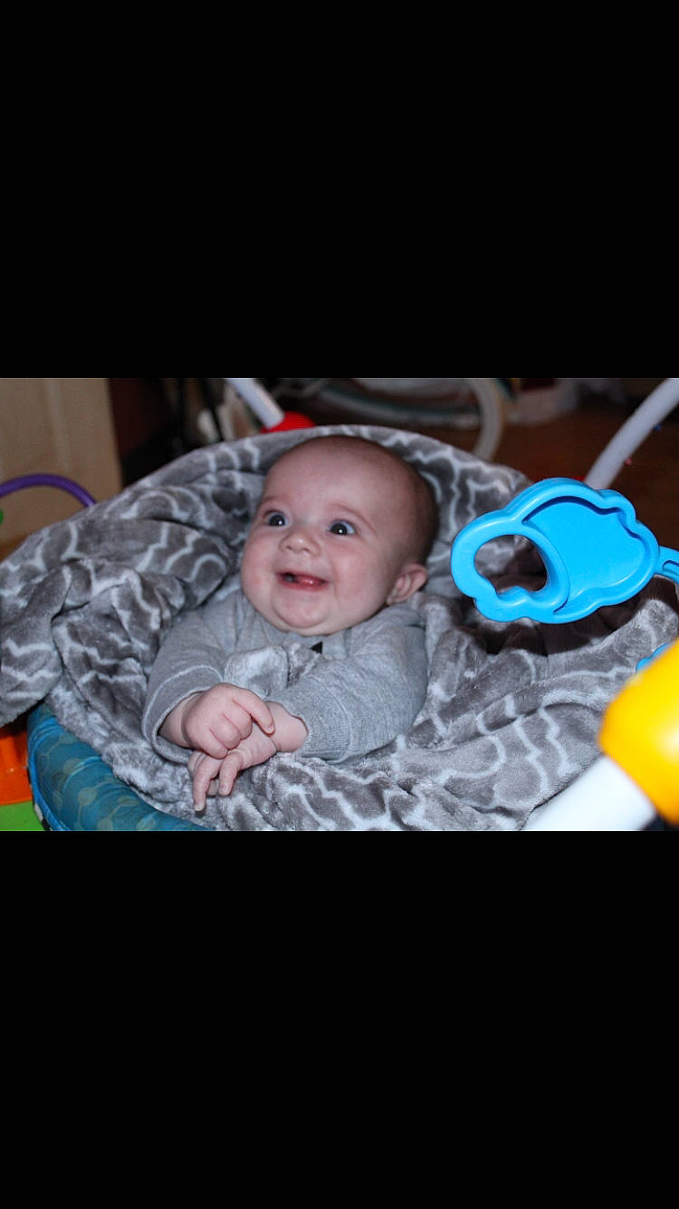 John-michael is registered to the contest to win money with this photo: baby, baby_laughing, baby_products, baby_safety, baby_toddler_clothing, baby_toys, cheek, child, comfort, hood, iris, joy, laugh, lip, mouth, nose, person, portrait_photography, product, toddler