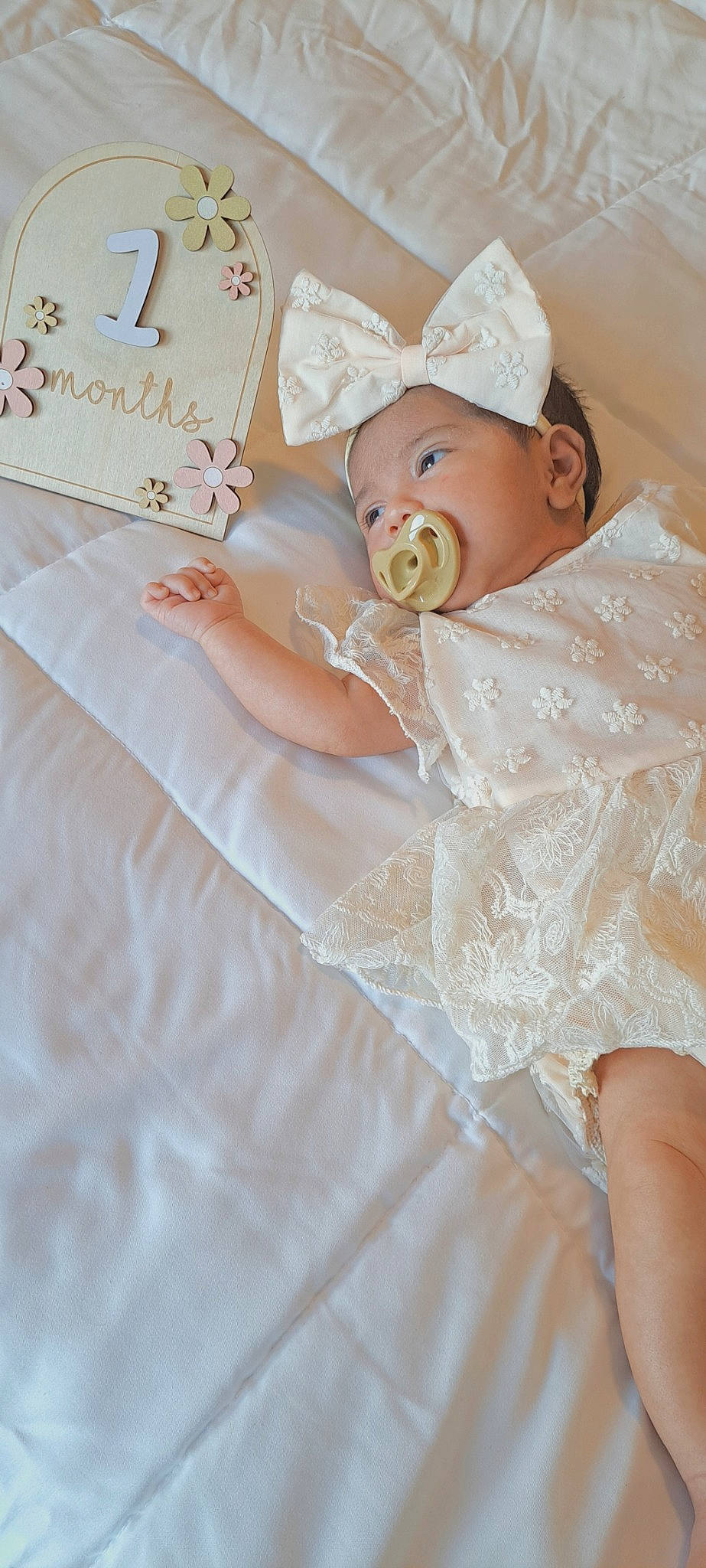 Gigi joined the competition — help win amazing prizes! baby, baby_products, baby_safety, baby_sleeping, baby_toddler_clothing, bed, bedding, child, comfort, event, linens, pattern, peach, person, pink, room, skin, sleeve, textile, toddler