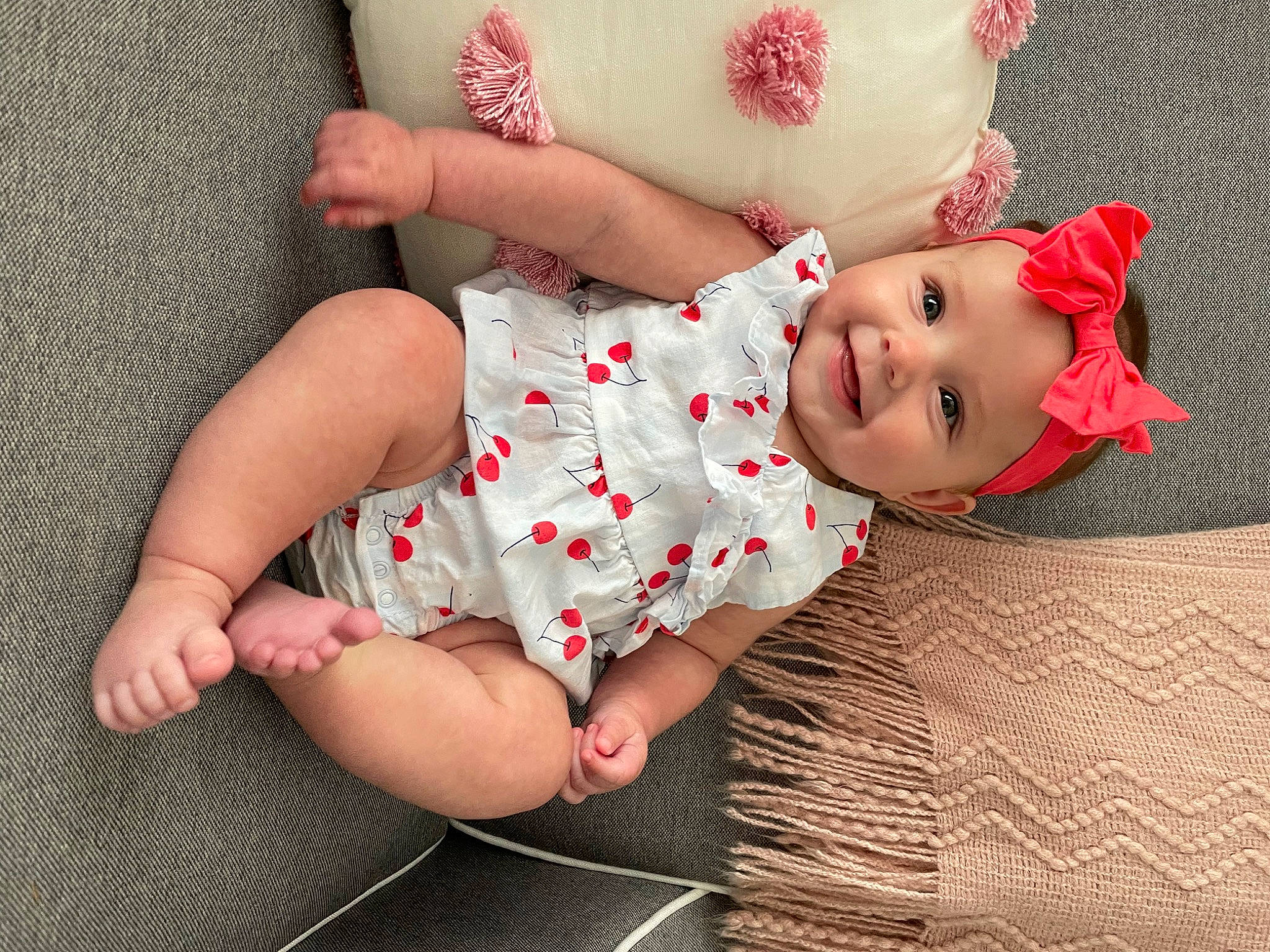 Gatlynn joined the competition — help win amazing prizes! arm, baby, baby_toddler_clothing, comfort, dress, eye, finger, hand, hat, headgear, headwear, human_body, human_leg, joy, knee, leg, person, pink, skin, sleeve