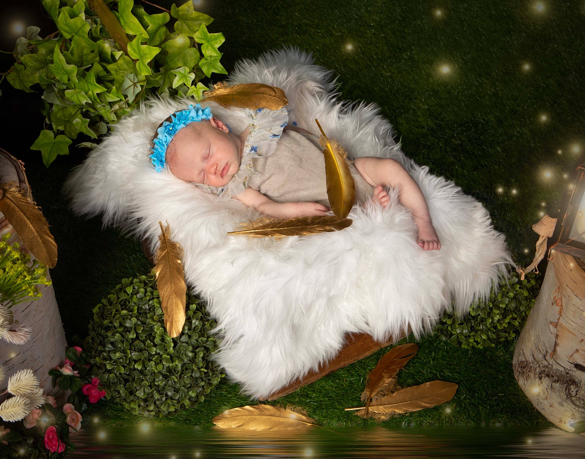 Davina is registered to the contest to win money with this photo: abdomen, christmas, christmas_eve, christmas_ornament, companion_dog, event, fictional_character, fun, fur, fur_clothing, grass, happy, holiday, lap, person, plant, santa_claus, sitting, toddler, tree