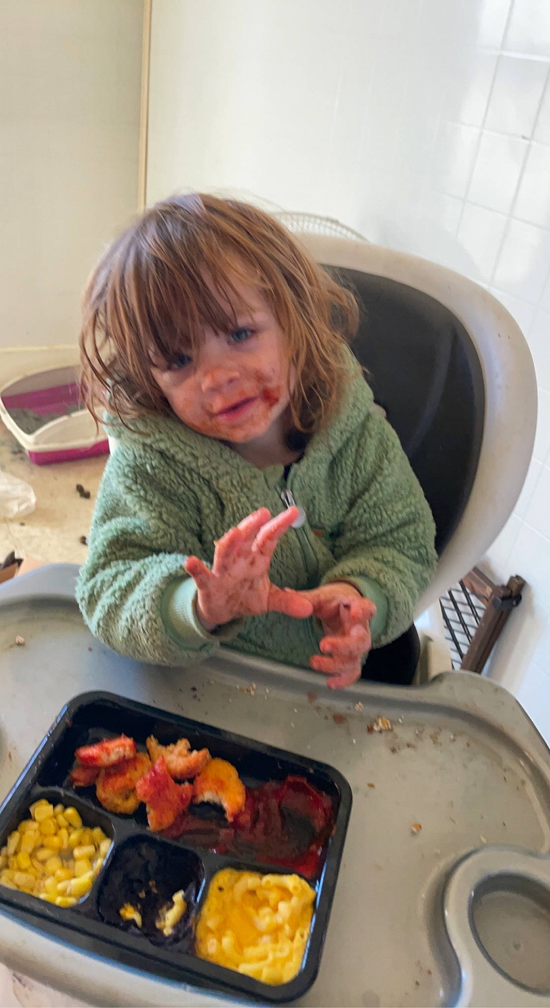 Grayson joined the competition — help win amazing prizes! baking, breakfast, child, comfort_food, cooking, cookware_and_bakeware, cuisine, dish, food, ingredient, junk_food, kitchen, kitchen_appliance, person, produce, recipe, side_dish, smile, tableware, toddler