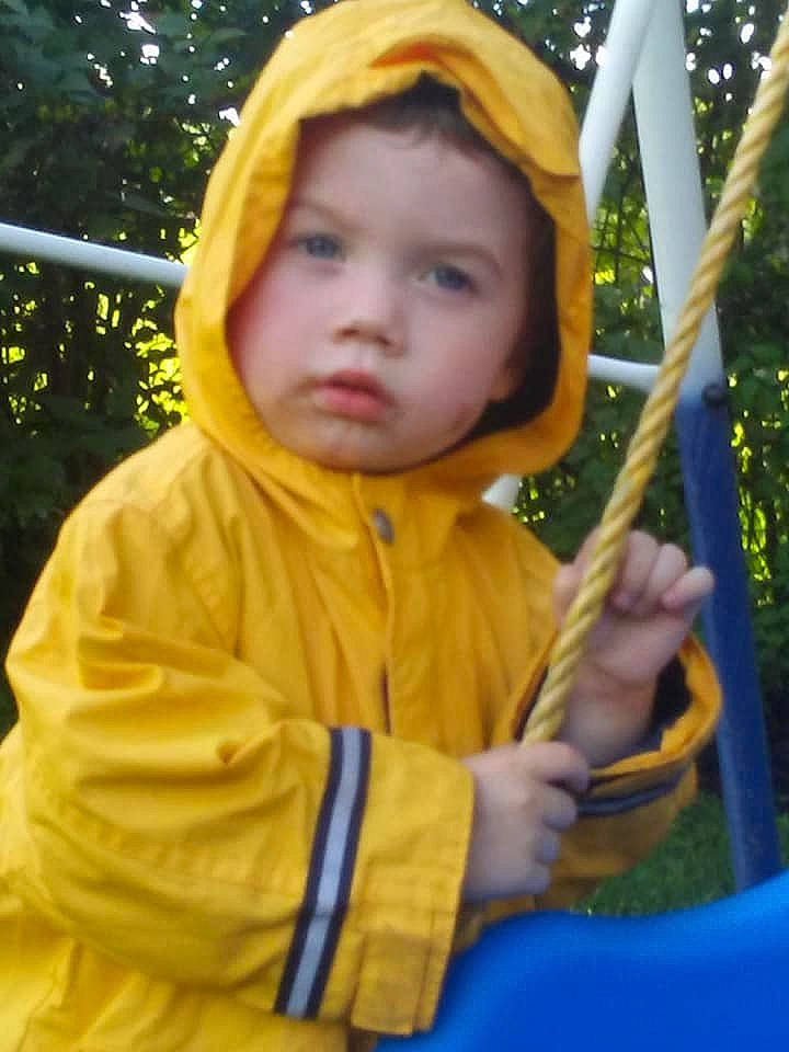 Noah joined the competition — help win amazing prizes! child, outerwear, person, play, toddler, yellow