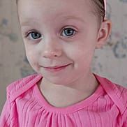 Amora joined the competition — help win amazing prizes! child, toddler, girl, portrait, pink_clothing, headband, smile, blue_eyes, closeup, face, cute, innocent, indoors, young, person, baby, happy, skin, expression, childhood