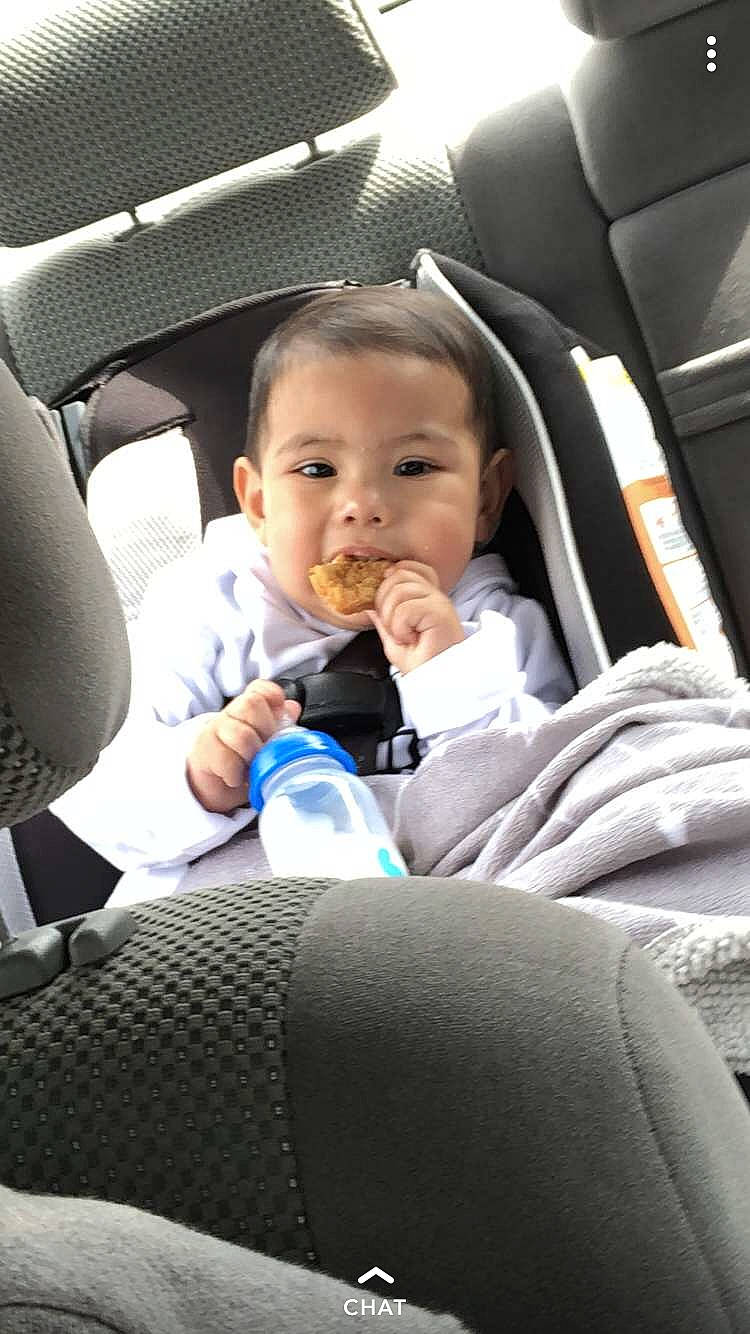 Rosario joined the competition — help win amazing prizes! auto_part, baby, baby_in_car_seat, car, car_seat, car_seat_cover, child, head_restraint, person, seat_belt, toddler
