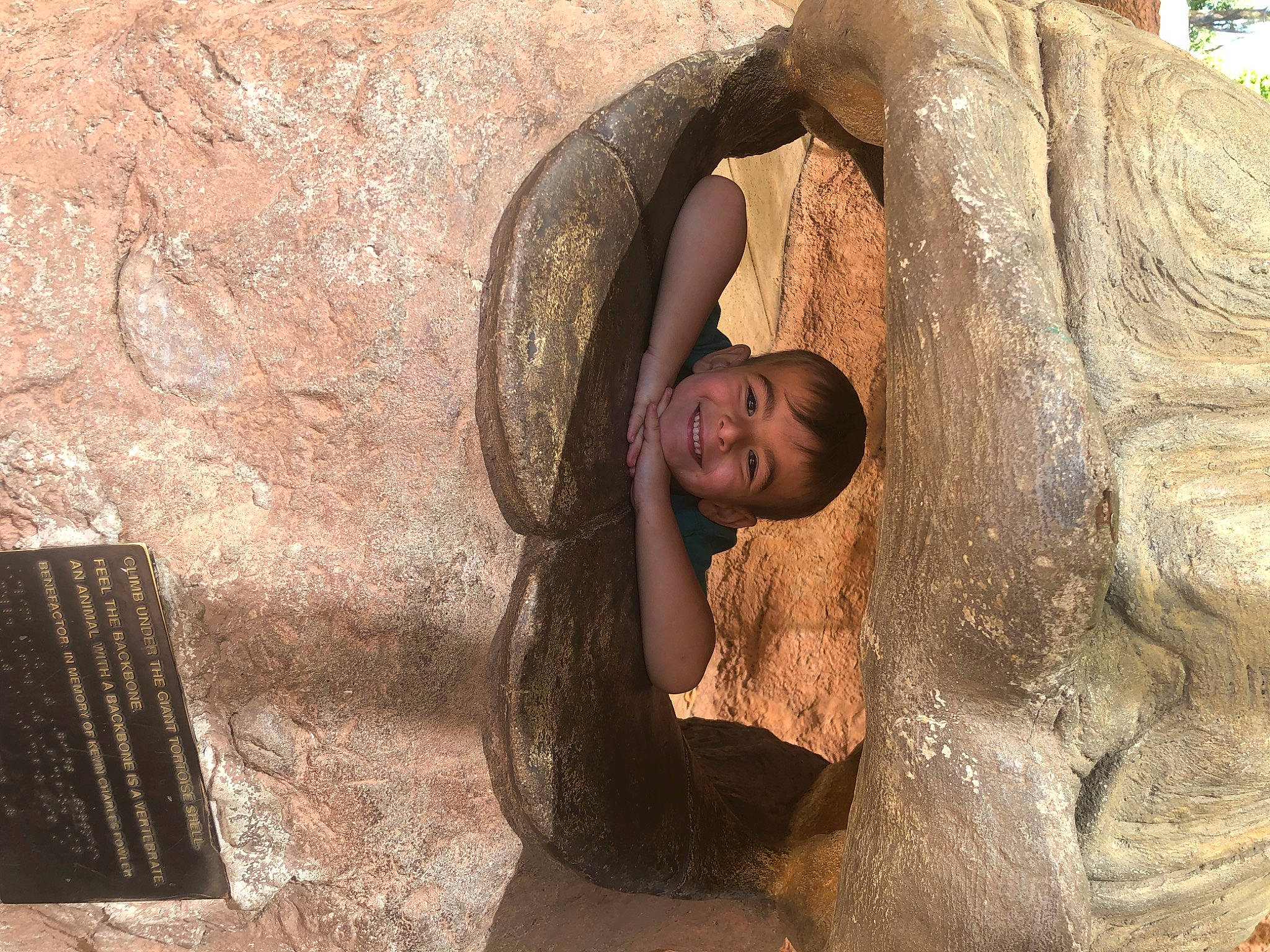 Landon joined the competition — help win amazing prizes! ancient_history, art, artifact, automotive_tire, automotive_wheel_system, carving, fun, history, joy, landscape, leisure, person, rock, sculpture, shadow, sitting, soil, temple, tree, trunk