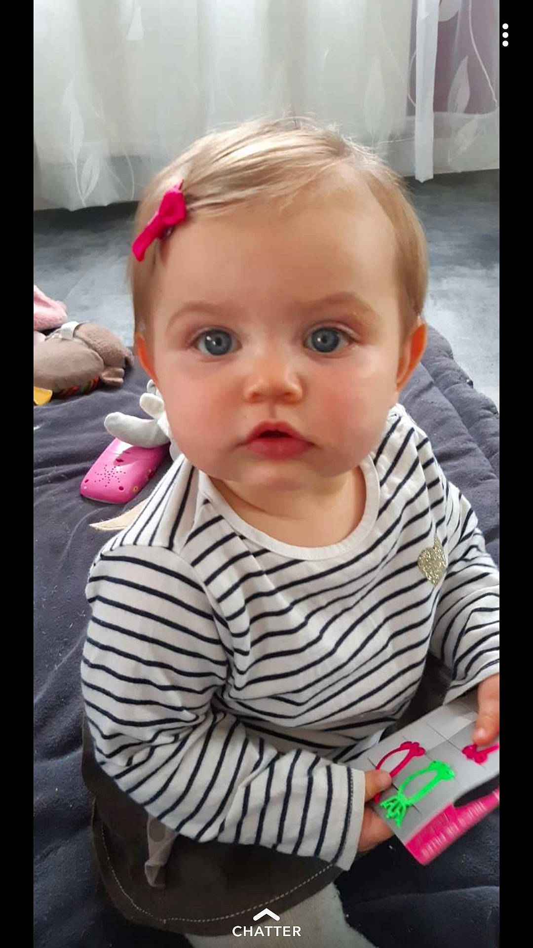 Luna a rejoint le concours — aidez-le/la à gagner de superbes lots ! baby, beauty, cheek, child, chin, ear, eye, eyebrow, face, forehead, hair, head, human, iris, lip, nose, person, pink, product, skin