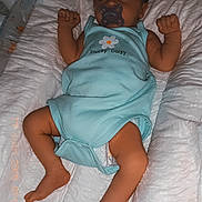 Liyana participe au concours pour gagner de l'argent avec cette photo : baby, sleeping, pacifier, blue_onesie, blanket, pillow, glowing_ball, infant, child, cute, cozy, bedtime, resting, soft, indoor, peaceful, newborn, lying_down, comfort, toddler