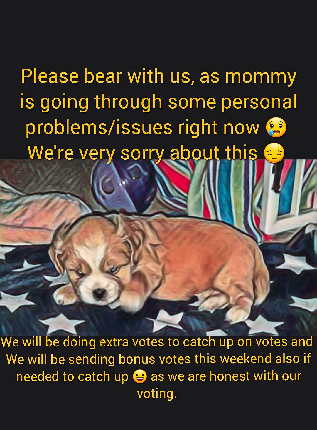 Frankie is registered to the contest to win money with this photo: advertising, ancient_dog_breeds, canidae, carnivore, companion_dog, dog, dog_breed, dog_supply, font, organism, paw, pet_supply, photo_caption, poster, snout, sporting_group, terrestrial_animal, wildlife, working_animal