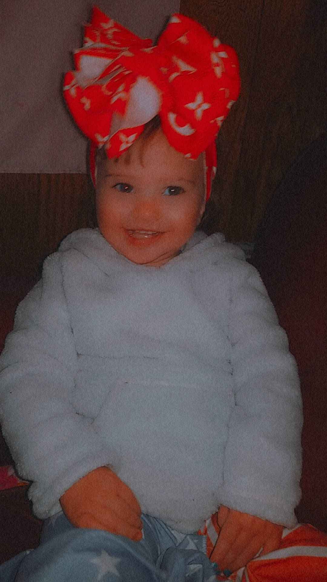 Karsyn joined the competition — help win amazing prizes! baby, baby_toddler_clothing, cap, carmine, child, costume_hat, event, fashion_accessory, hair_accessory, headband, headgear, headpiece, headwear, helmet, joy, magenta, peach, person, personal_protective_equipment, sleeve