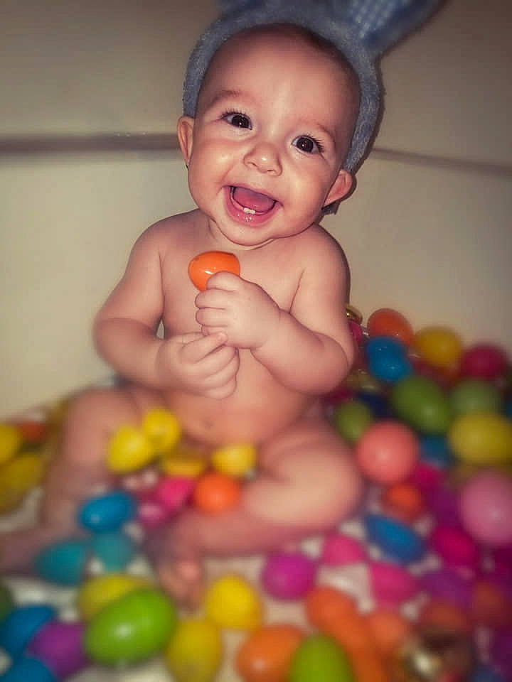 Roman joined the competition — help win amazing prizes! baby, baby_playing_with_toys, baby_toys, ball_pit, bathing, cheek, child, fun, joy, person, play, skin, smile, sweetness, toddler, toy