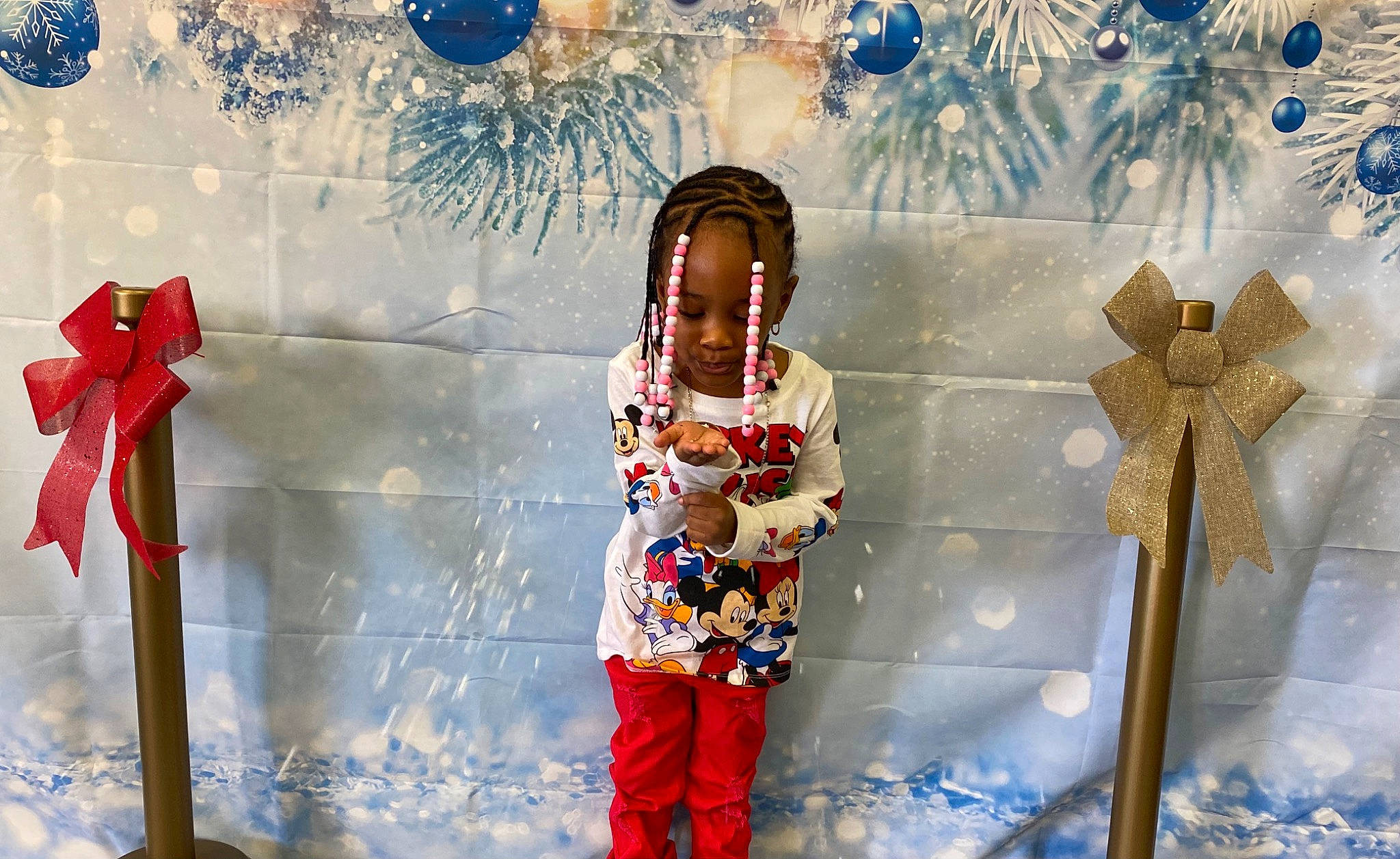 Ma-hogany joined the competition — help win amazing prizes! beauty, blue, child, christmas_ornament, decoration, event, fashion_design, freezing, fun, happy, holiday, pattern, person, room, snow, textile, tradition, visual_arts, winter, world