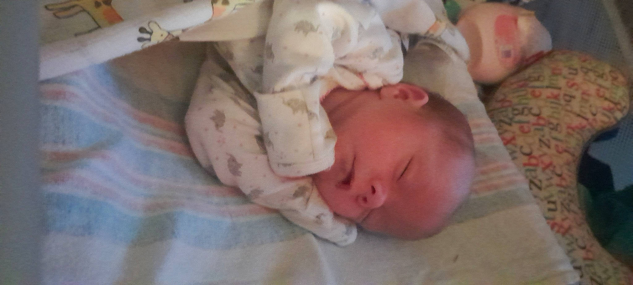 Hannah joined the competition — help win amazing prizes! baby, baby_products, baby_toddler_clothing, bed, bedding, bedtime, cheek, child, comfort, linens, nap, nose, pattern, person, room, skin, sleep, toddler