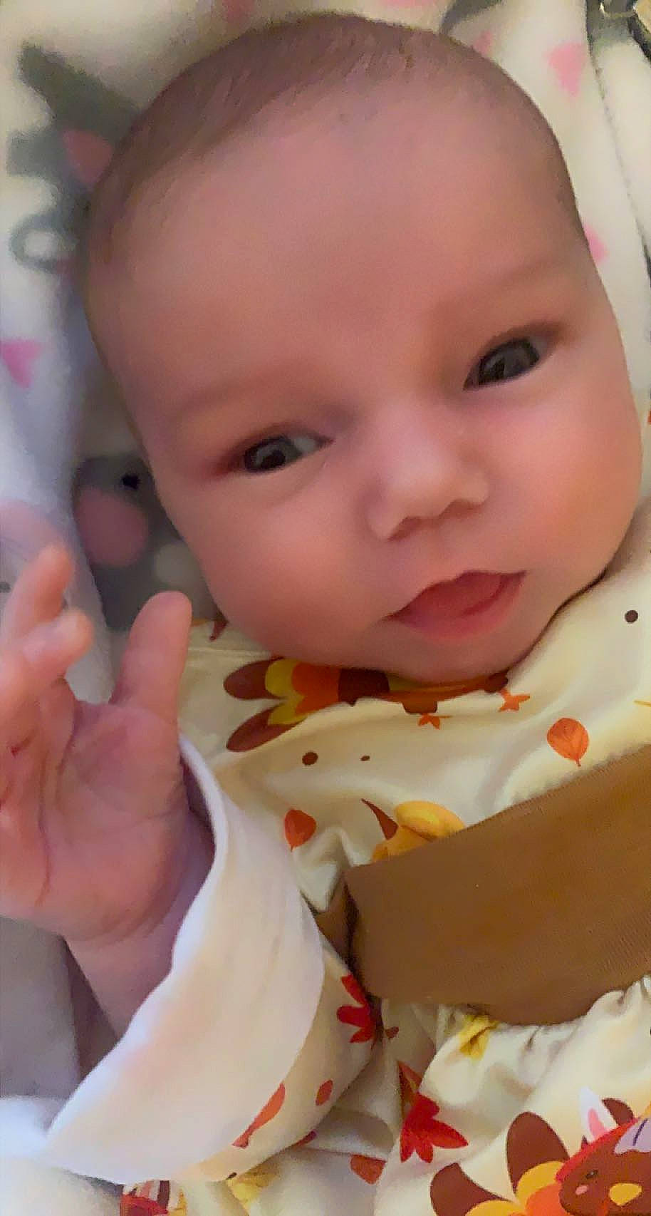 Anais joined the competition — help win amazing prizes! baby, baby_toddler_clothing, cheek, chin, collar, dress, ear, eyebrow, eyelash, face, facial_expression, finger, gesture, iris, lip, mouth, nose, organ, person, skin